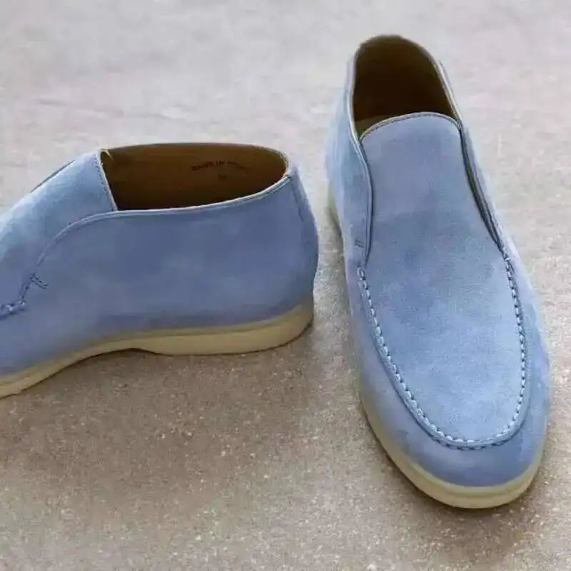 High-top Shoes For Women Loafers Casual Flat Heels One-foot Lazy Shoes Couple Shoes