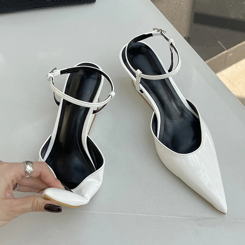 Fashion Wedges Shoes For Women Pointed Toe Female Footwear New 2026 Casual Ladies High Heels Sandals Slingbacks Heel Pumps