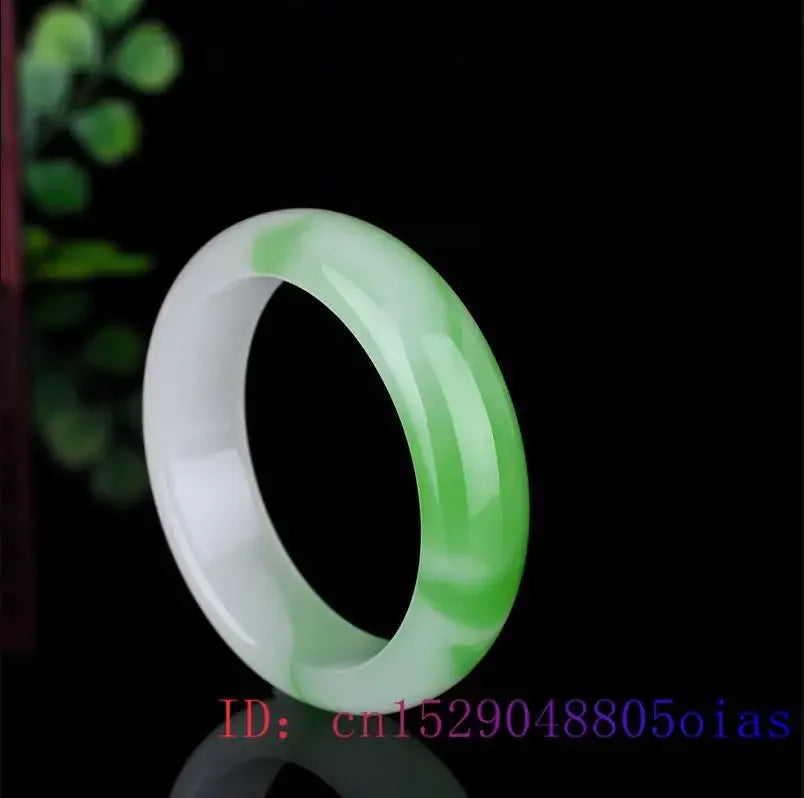 Color Jade Bangle Bracelet Genuine Natural Charm Jewellery Fashion Accessories Hand-Carved Amulet Gifts for Women Her Men