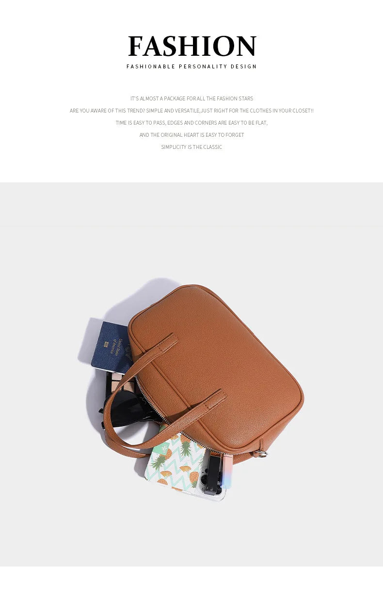 Boston Bag Women Fashion 2025 Euro-America Style Simple Shoulder Bag Handbags Composite Bag