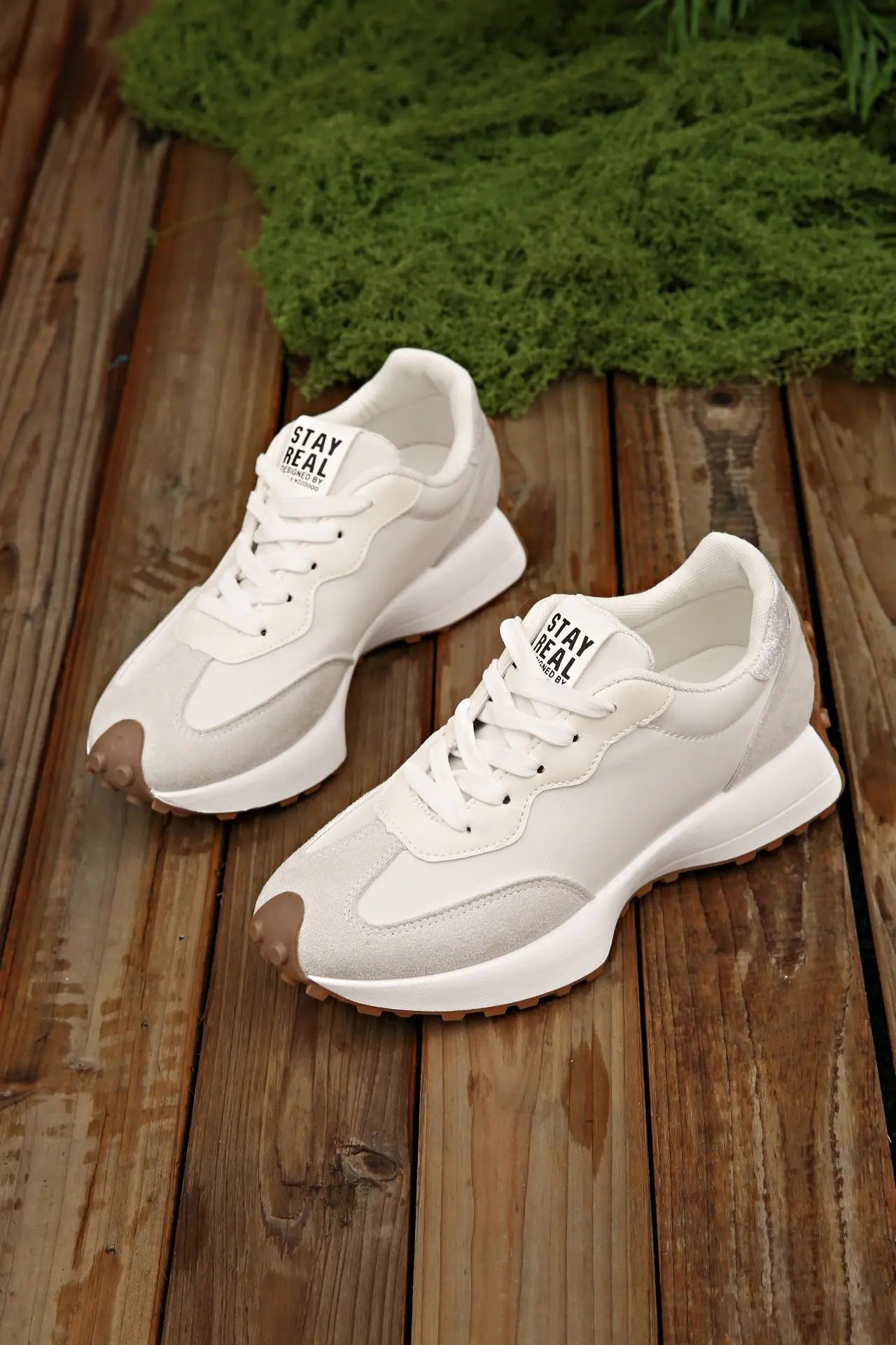 Women Sneakers Causal Walking Shoes Woman Autumn Fashion Lace Up Sports Platform Shoes Outdoor Non-slip Running Shoes