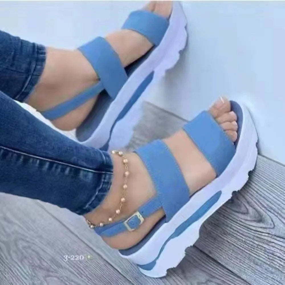 Women 2022 New Sandals  Platform Sandals Summer Shoes Women Heels Sandalias Mujer Lightweight Wedges Shoes Platform Heels Sandal