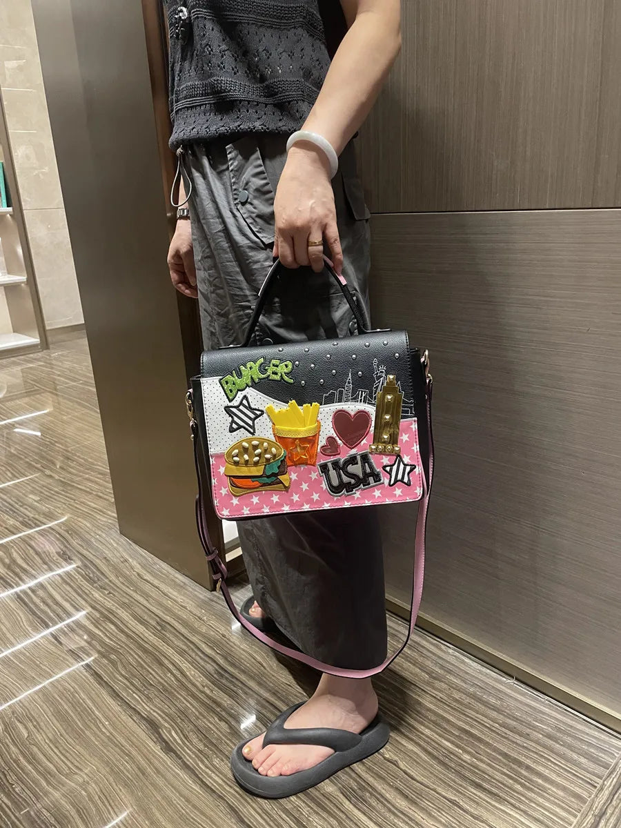 High Quality Women PU Leather Handbags Shoulder Bags Fashion Ladies Rivet Messenger Bags Casual Female Crossbody Bags for Women