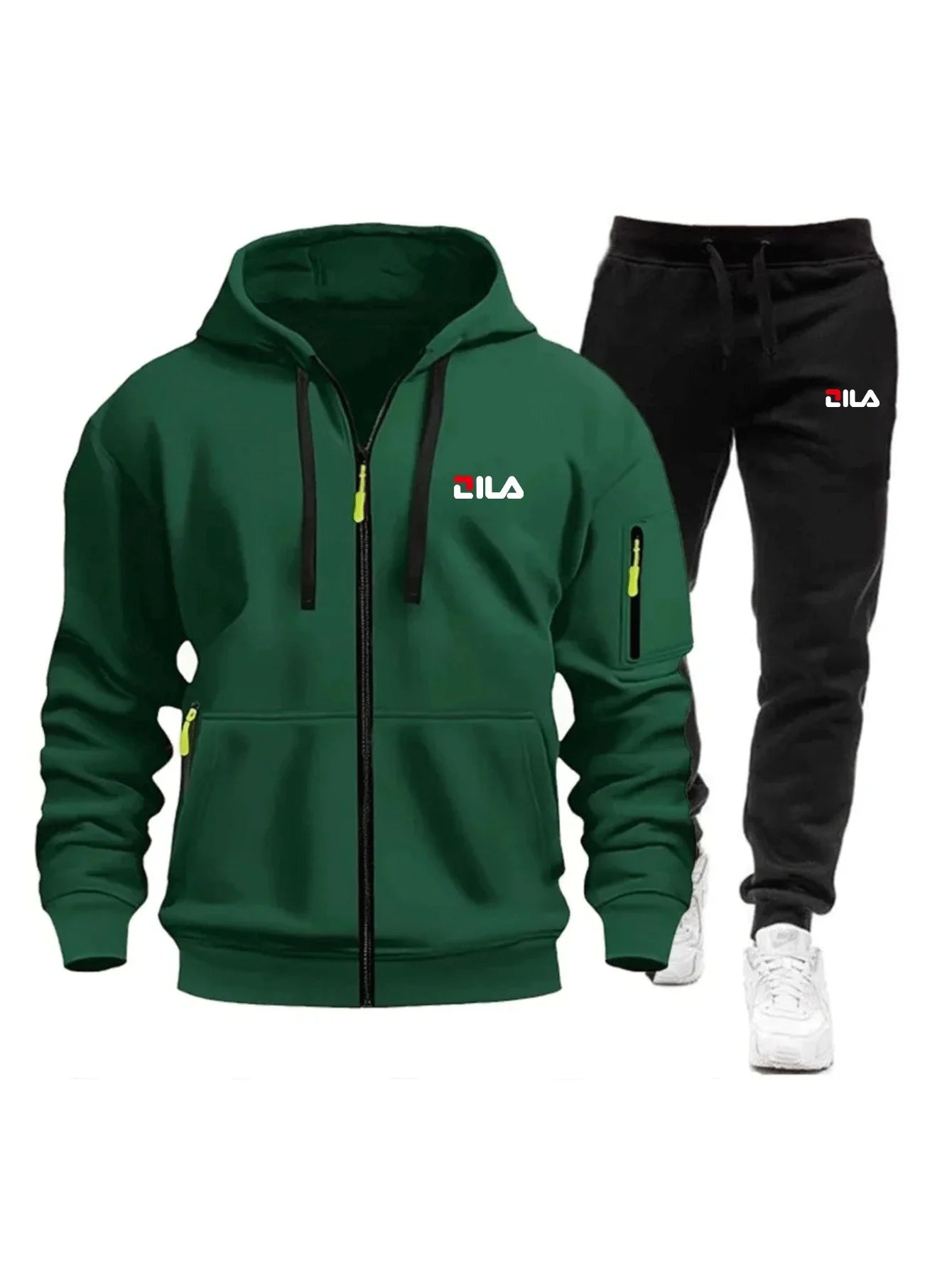 Men's Tracksuit Hoodies Pants Plus Size Autumn Winter Daily Casual Sporty Jogging Suit Fashion Sweatshirt Outfit Male Sports Set