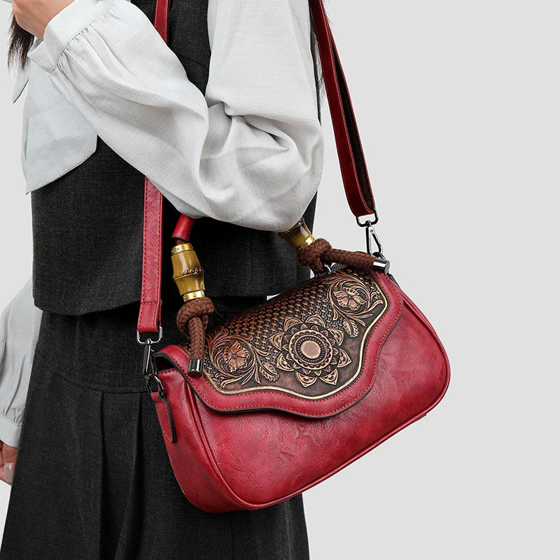 Retro Shoulder Bag Women Handbag High-quality 3D Printed Diagonal Crossbody Classic Office Not Too Big or Too Small Bag Luxury