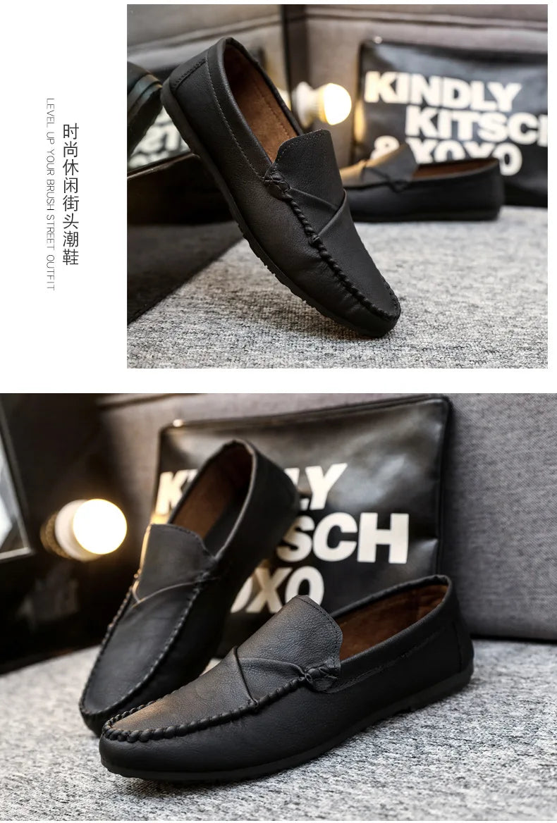 2025 Luxury Trendy Dress Shoes Men Loafers Split Leather Moccasins Shoes for Men Formal Mariage Wedding Shoe Botas Para Hombre
