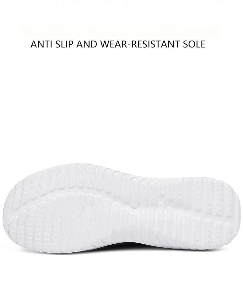 Men Shoes Sneakers Breathable Mesh Slip on Running Shoes Outdoor Non-Slip Couple Jogging Training Hiking Sports Shoes