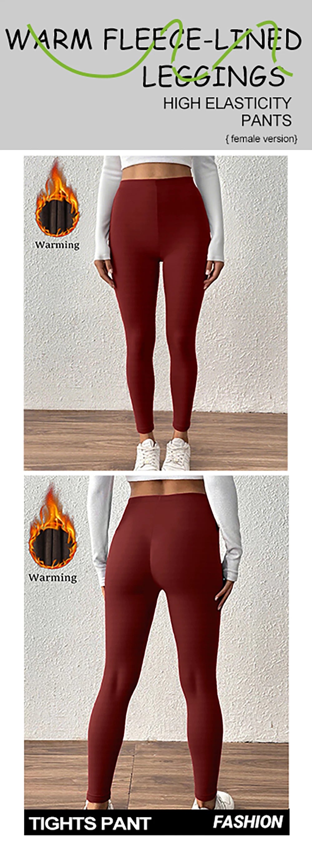Winter Fleece Thicken Women Solid Color Leggings Thermal Autumn Jogging Pants Warm High Elasticity Camouflage Woman Trousers