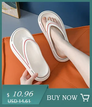 Women's Sandals 2022 New Female Slippers Shoes Comfy Platform Flat Sole Orthopedic Bunion Corrector Flip-flops  43