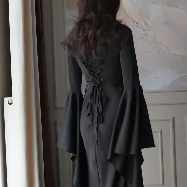 Eid Muslim Women Dress Abaya Flare Sleeve Vestidos Largos Party Caftan Jalabiya Ramadan Long Dresses Dubai Kaftan Arab Robe 2025