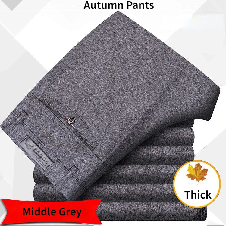 High Quality Men's Suit Pants Classic Summer Spring Pants High Waist Autumn Trousers Business Casual Pant Dropshipping Gozbkf