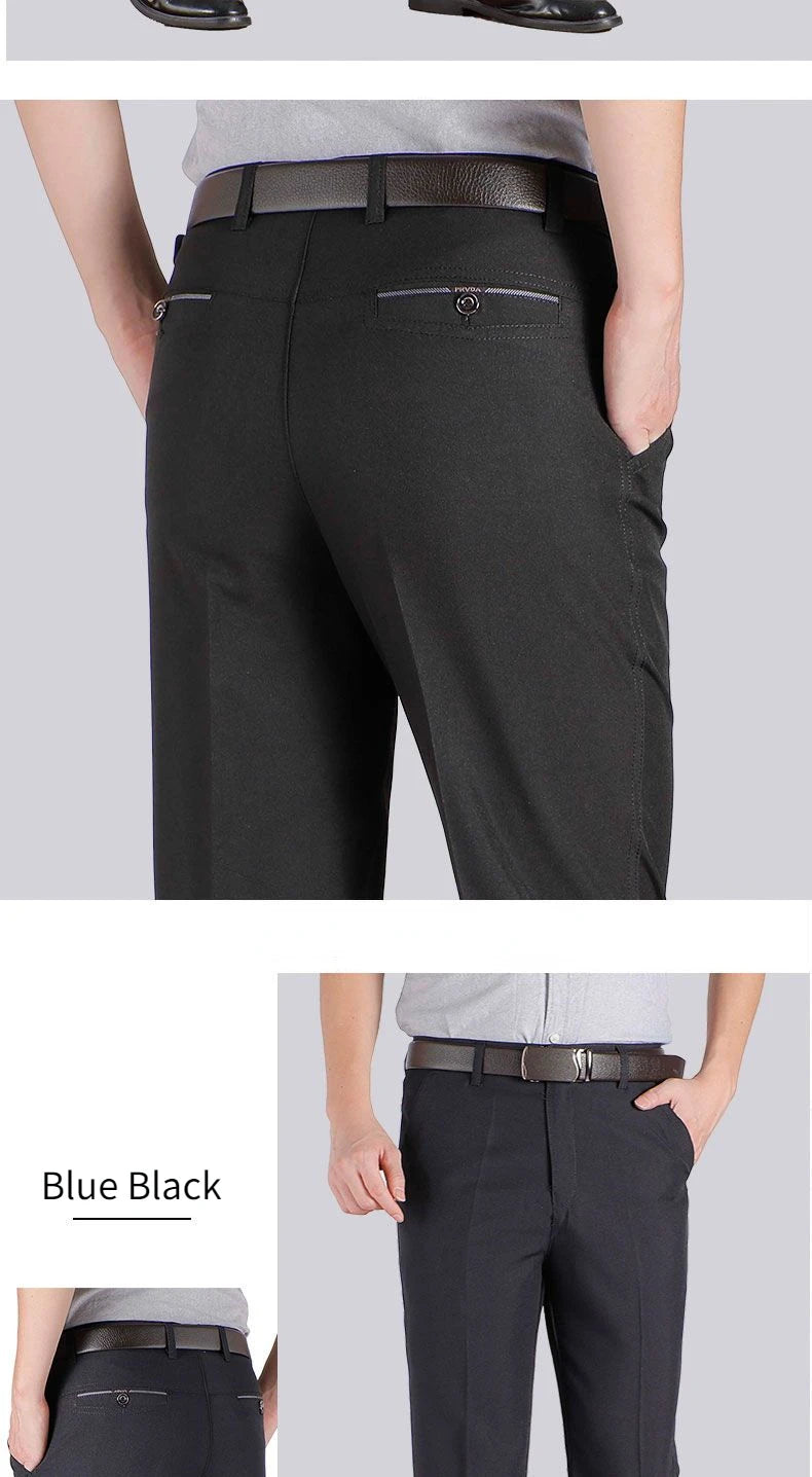 High Quality Men's Suit Pants Classic Summer Spring Pants High Waist Autumn Trousers Business Casual Pant Dropshipping Gozbkf