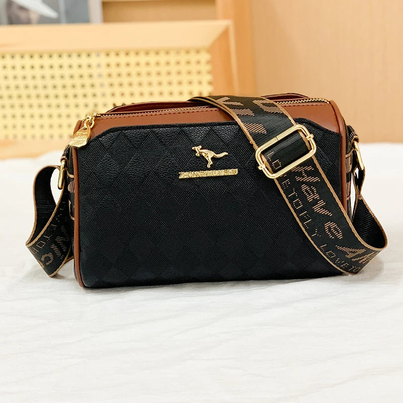 Luxury High Quality Women Messenger Bag Famous Designer Lady Shoulder Bags Fashionable Checkered Trendy Crossbody Bolsas Sac A