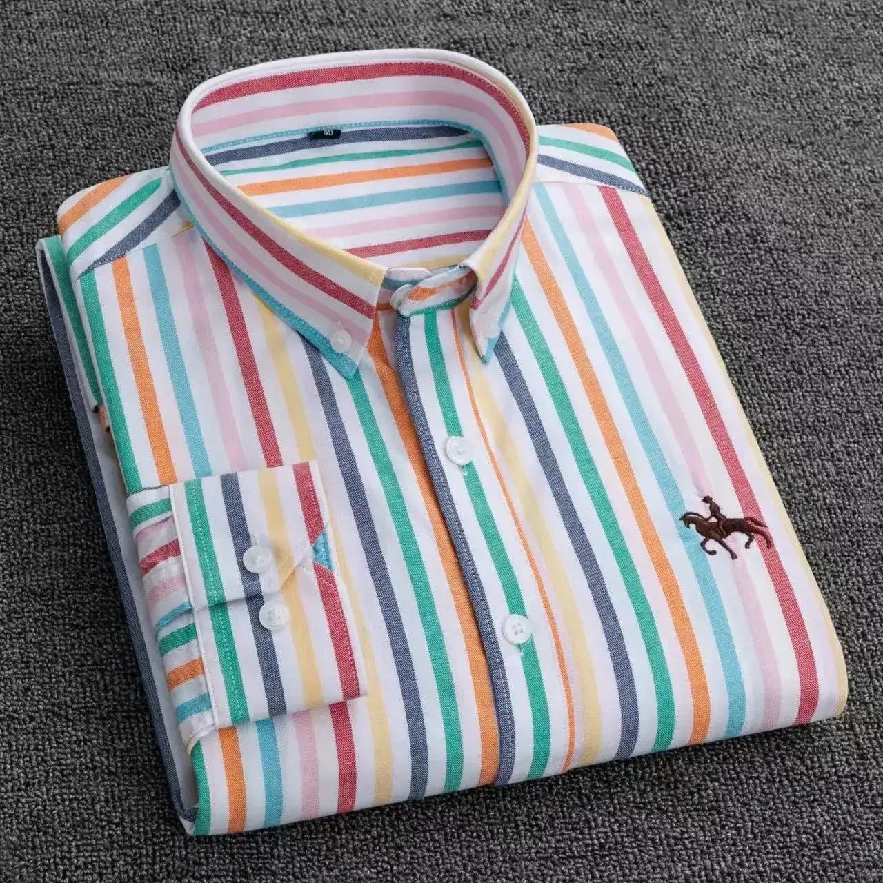New in shirt 100%cotton plus size long-sleeve shirts for men slim fit formal fashion office shirt hight qulity plaid clothes