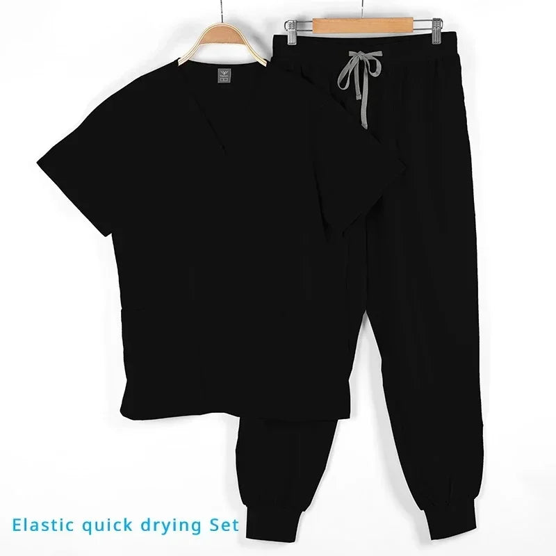 Medical Scrubs Bulk Order - Anti-Microbial Jogger Sets for Surgery/Dental/Vet/SPA/Pharmacy Multi-Pocket Workwear with Pen Slot