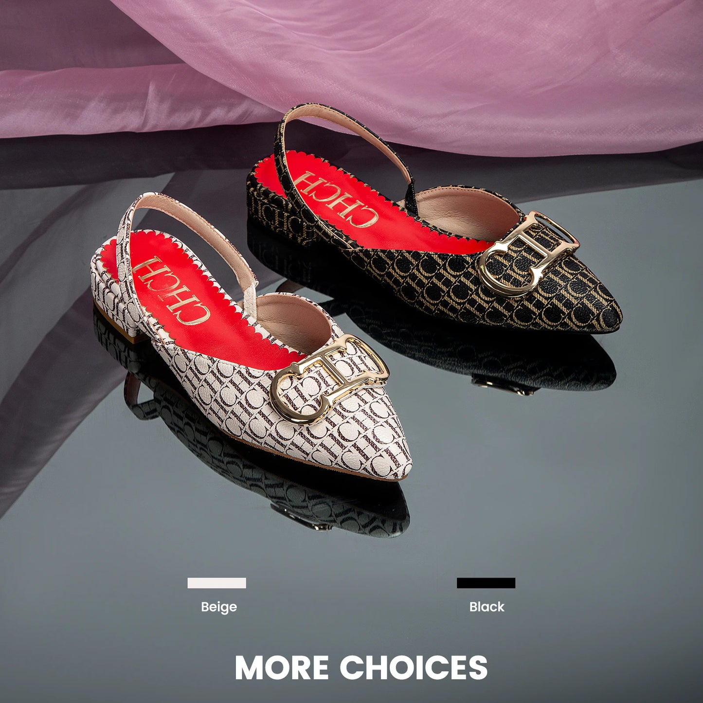 Classic Women's New 2024 Women's Low Heel Sandals Fashion Retro Design Letter Women's New Low Heel Shoes