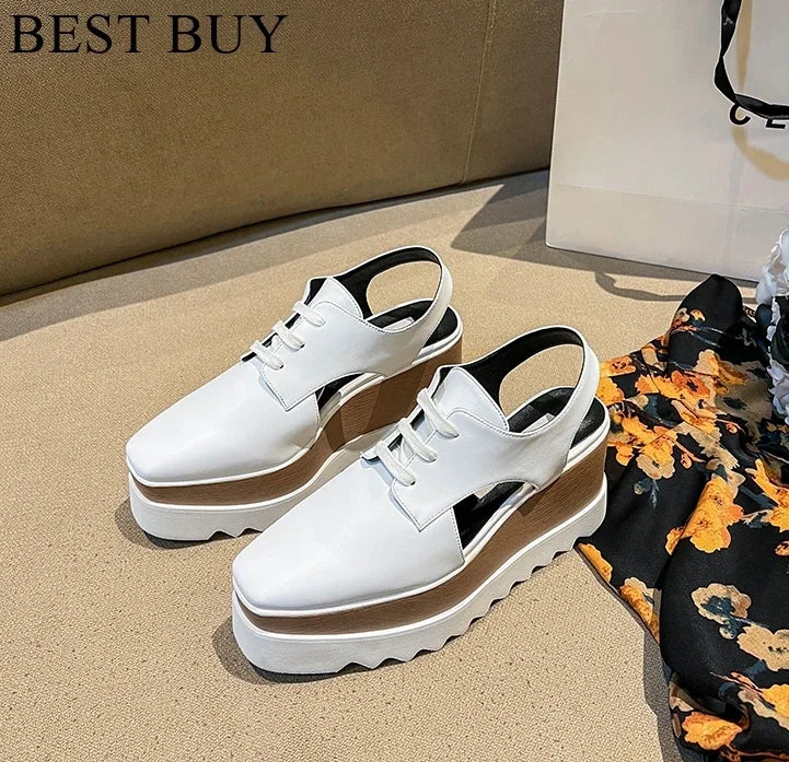 women wedge shoes pointed toe high heels platform office lady party shoes Plataform Height increasing Shoes Casual style