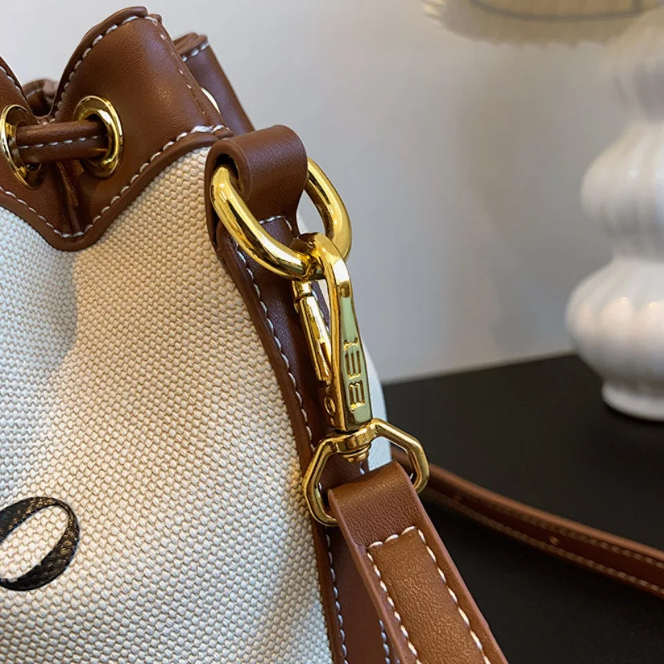 Drawstring Bucket Bag Large Capacity Women's Handheld Crossbody Messenger Bag Large Capacity Handheld Shoulder Armpit Bag