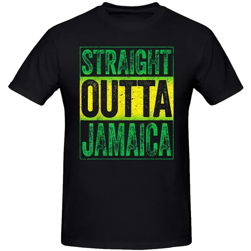 3D Printed Jamaican Black Girls T Shirt For Men Jamaica Flag Pattern T-Shirts Summer Oversized Women Tee Shirts Round Neck Tops