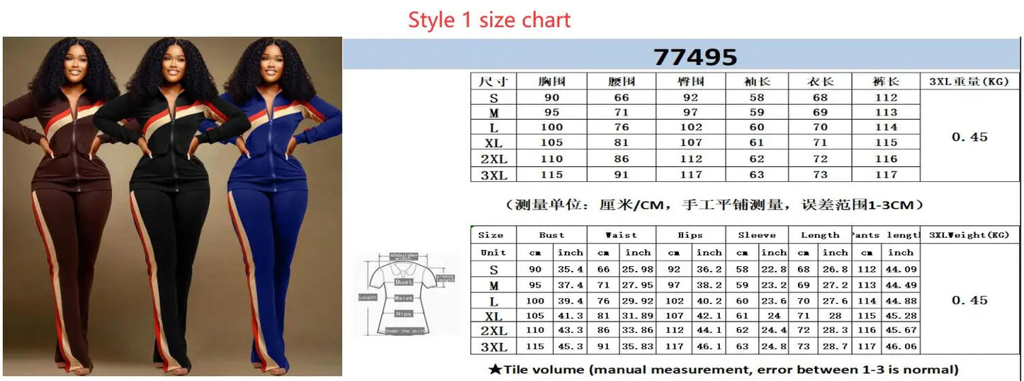 Tracksuit Women Pants Set Two Piece Set Autumn Winter Zipper Jacket Tops Suits Jogging Vintage Patchwork Outfits Y2k Streetwear
