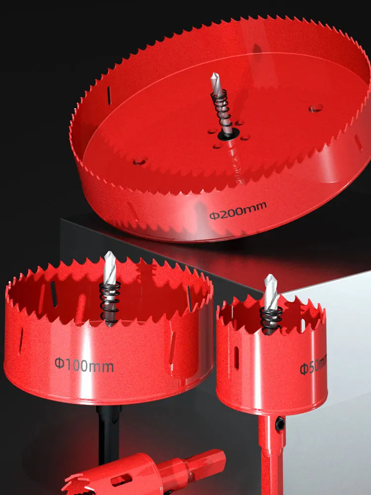 Hole Saws 1PC 20mm-200mm M42 Bi-Metal Drill Bit Cutter Carpentry Tools Cutting Metal Plastic Iron Hand Tools