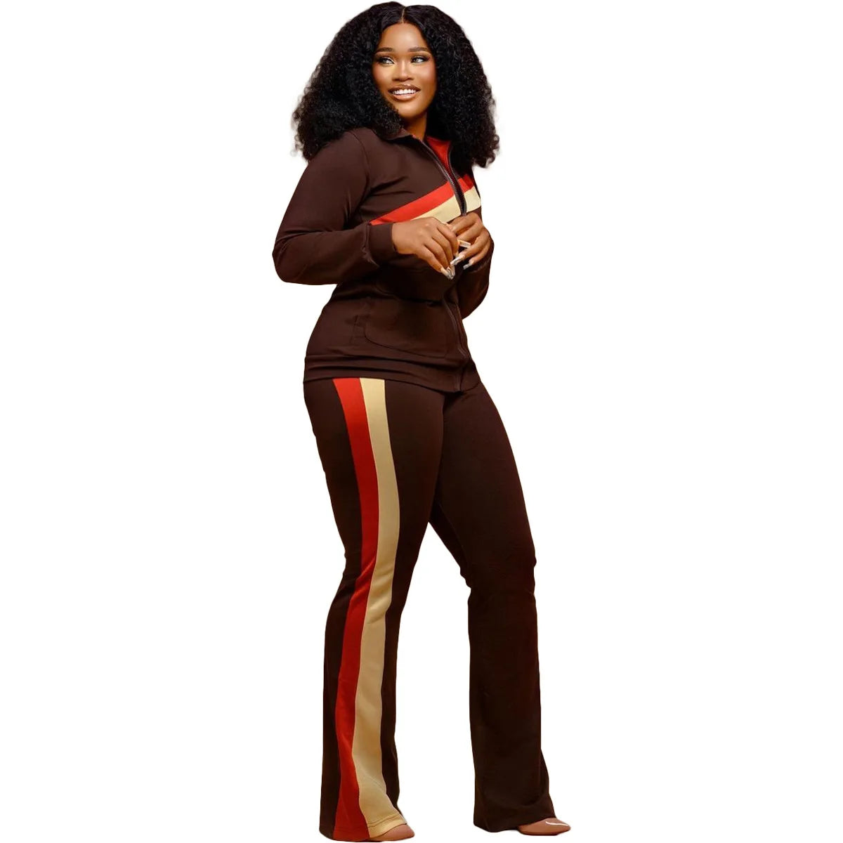 Tracksuit Women Pants Set Two Piece Set Autumn Winter Zipper Jacket Tops Suits Jogging Vintage Patchwork Outfits Y2k Streetwear