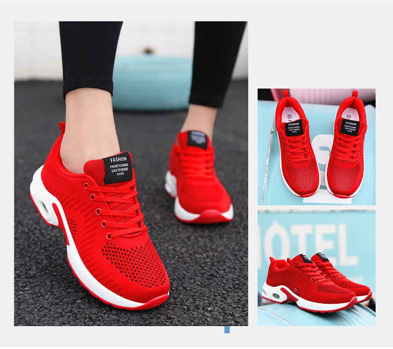 Women Sneakers Lightweight Knitted Shoes Women Casual Flats Shoes Female Tennis Shoes Non-Slip Women Sport Shoes