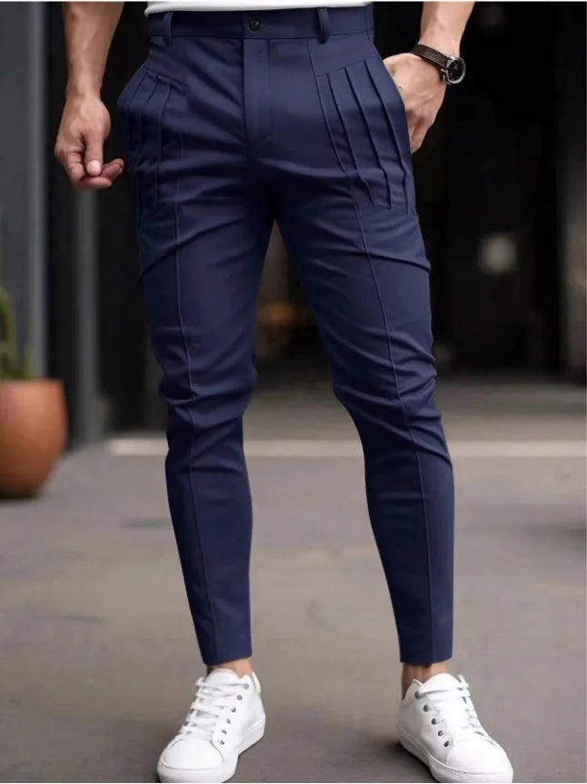 Mens Pleated Designer Pantalon Jogging Hommes Streetwear Clothing 2025 Vintage Skinny Casual Pants Trousers for Men Sweatpants