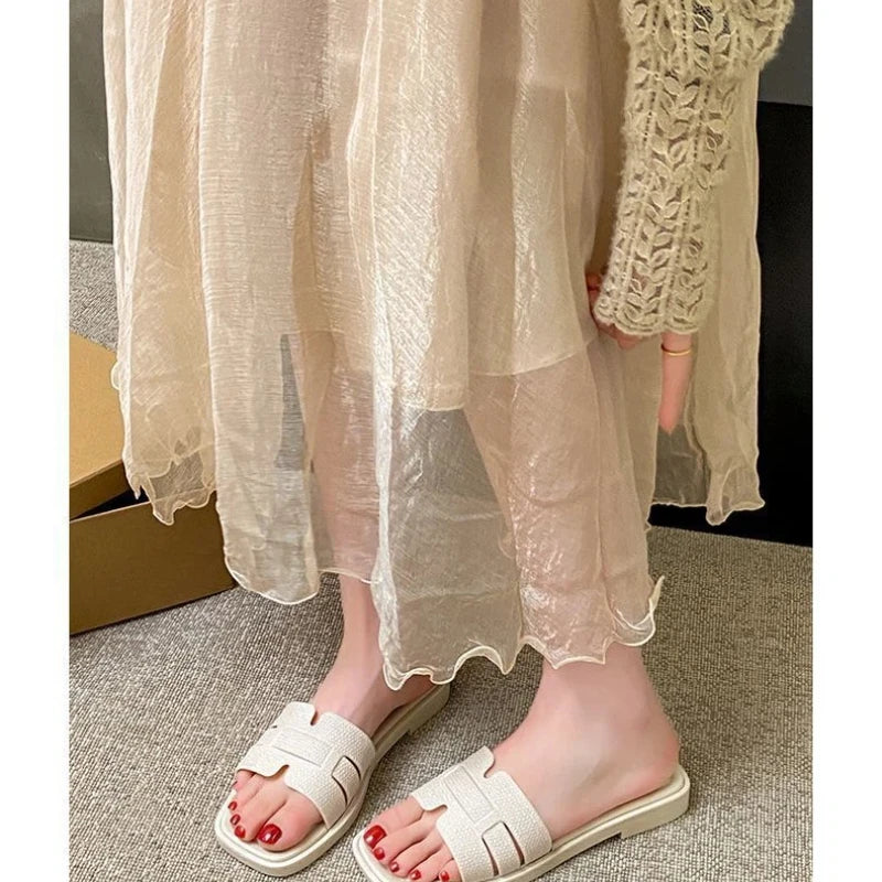 2026 New Home Women Sandals Lightweight Super Soft And Comfortable Thick-Soled Travel Slippers For Casual Versatile Outside