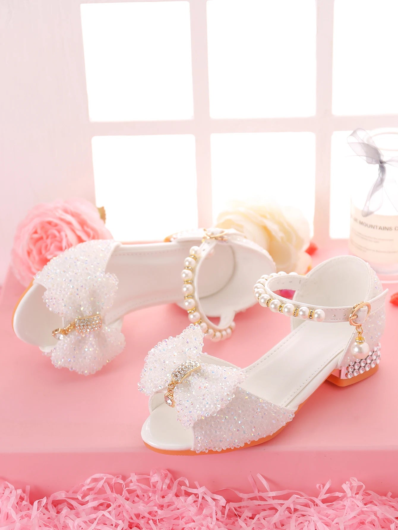 Girls' Dress Sandals For Formal Occasions, Children High Heels For /Models Performance And Fashion Show