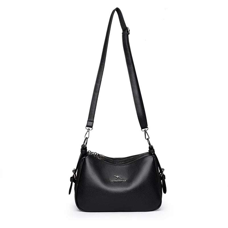 Women's Bags Vintage Genuine High quality PU Women's handbags Casual Ladies' Tote Bags, Soft and Large capacity Handbags wallet