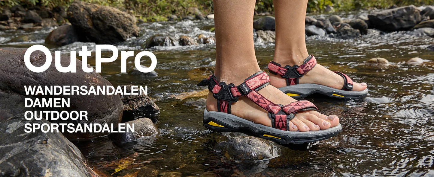 GOLDEN CAMEL Ladies Sandals Comfortable Hiking Sandals Women Adjustable Straps Beach Shoes for Outdoor Sports Walking Travelling