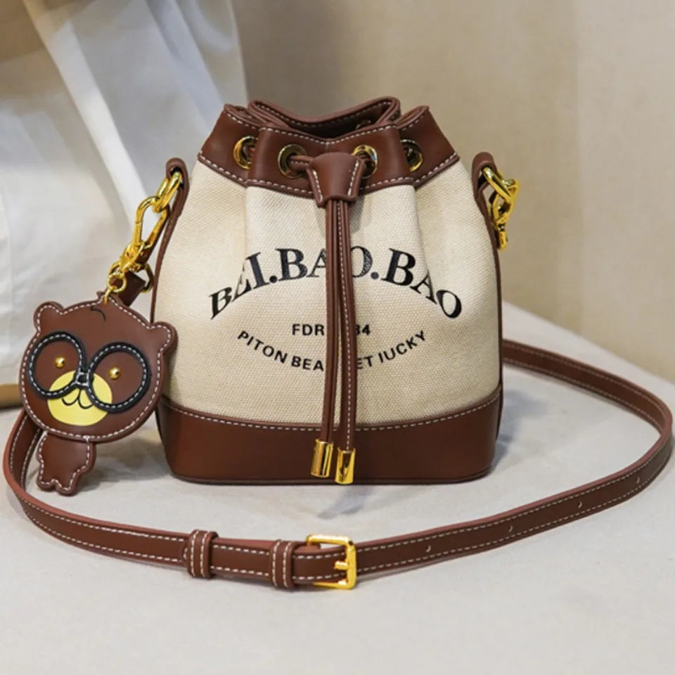 Drawstring Bucket Bag Large Capacity Women's Handheld Crossbody Messenger Bag Large Capacity Handheld Shoulder Armpit Bag