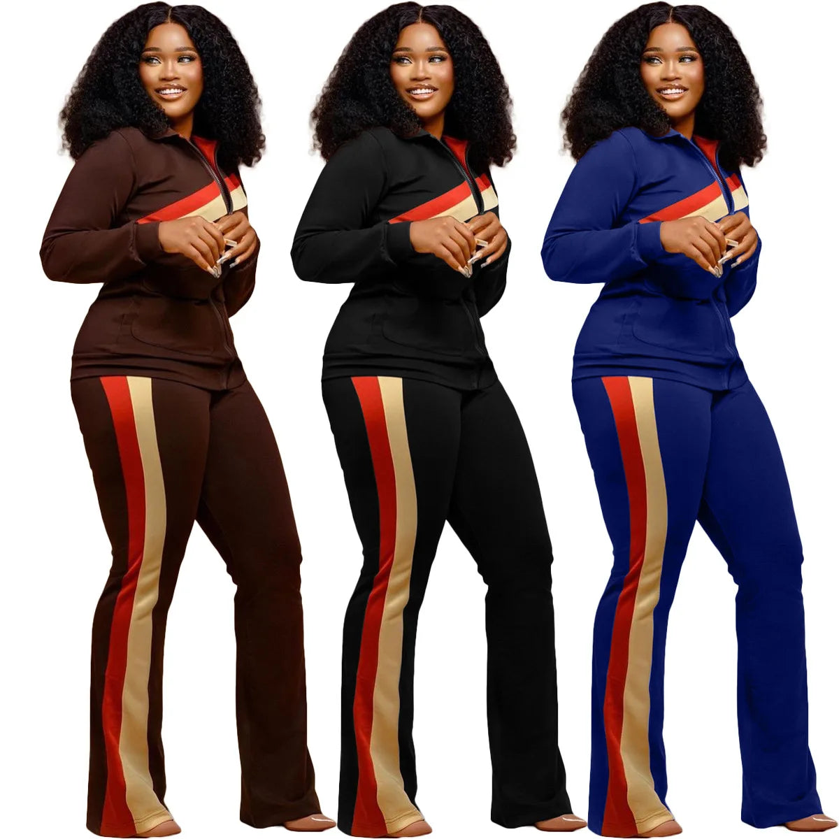 Tracksuit Women Pants Set Two Piece Set Autumn Winter Zipper Jacket Tops Suits Jogging Vintage Patchwork Outfits Y2k Streetwear