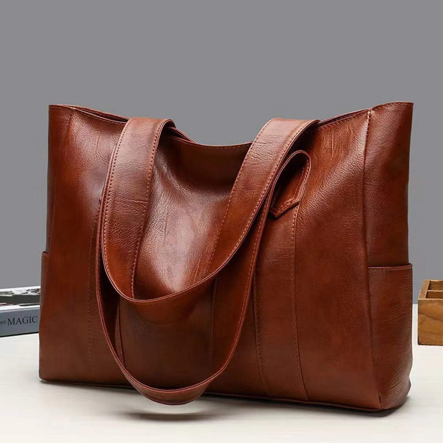 Women'S Large Capacity Tote Bag Single Shoulder Handbag Soft Leather Bag Gift For Woman сумка женская 2024 Bolsas Para Mujeres
