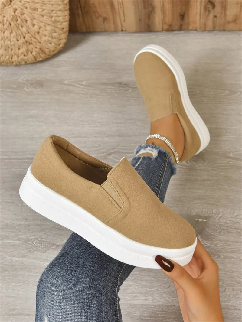 Shoes for Women Spring Leisure Sneakers New Womens Lazy Footwear Lightweight Thick Sole Platform Women Shoes Size 36-43