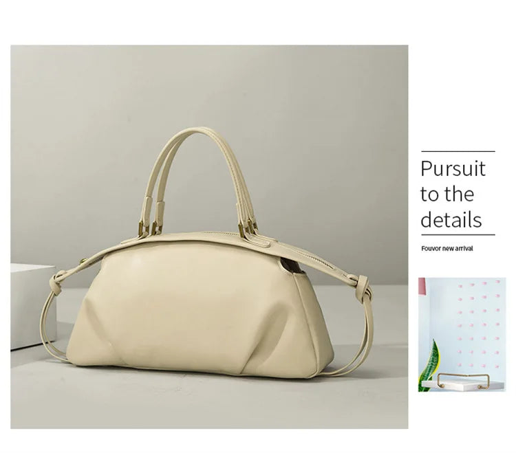 New Women's Bags, Fashionable and Simple Handbags, Niche High-End Shoulder Bags, Versatile Casual Bags for Commuting, Large-Capacity Tote Bags, Soft Leather Crossbody Bags