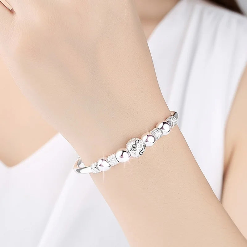 925 Sterling Silver Bracelet Beads High Quality for Men Women Luxury Wedding Jewelry Engagement Fashion Party Gifts