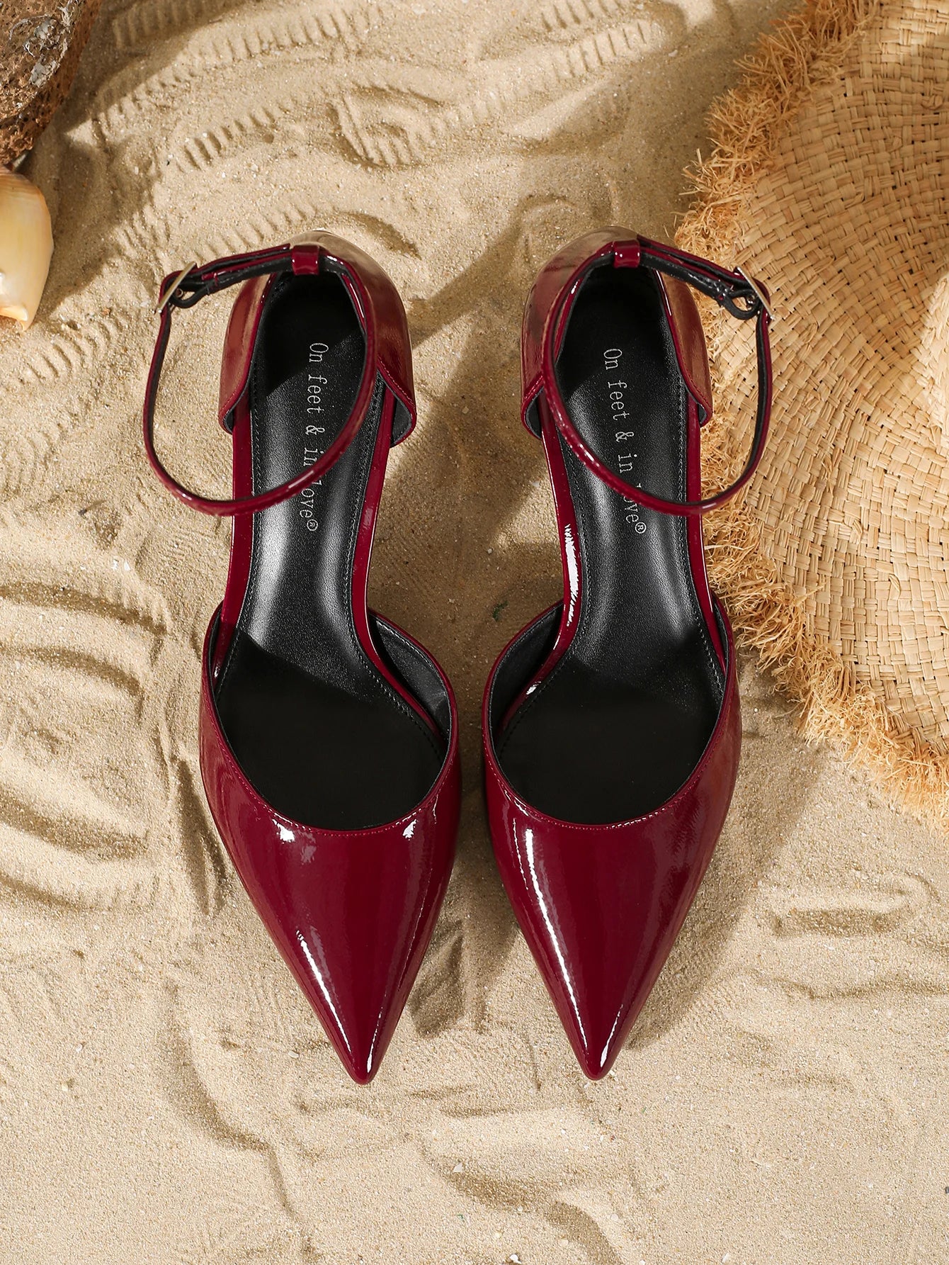 2025 Women's Shoes Single Shoes Sandals Spring Fashion Pointed Toe  Slingback Summer Ladies Shallow Vamp High Heels