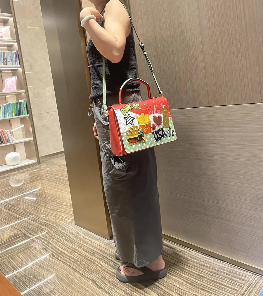 High Quality Women PU Leather Handbags Shoulder Bags Fashion Ladies Rivet Messenger Bags Casual Female Crossbody Bags for Women