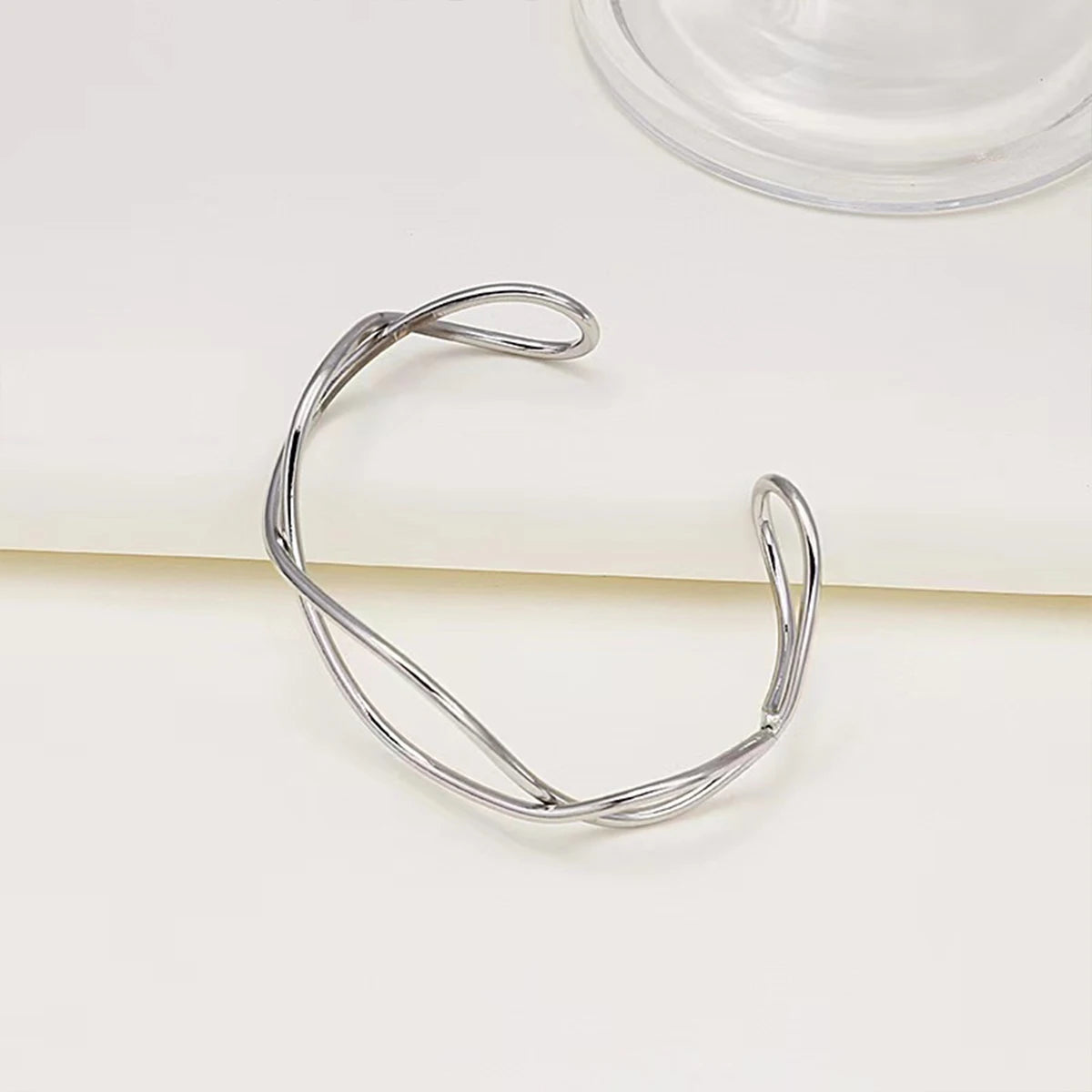 New Fashion Geometric Retro Metal Line Hollow Open Bracelet