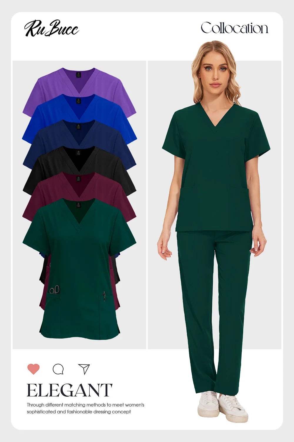 Scrubs Medical Unifroms Women Surgical Nursing Clothes V Neck Hospital Doctor Workwear Pet Clinic Veterinary Overalls Wholesale