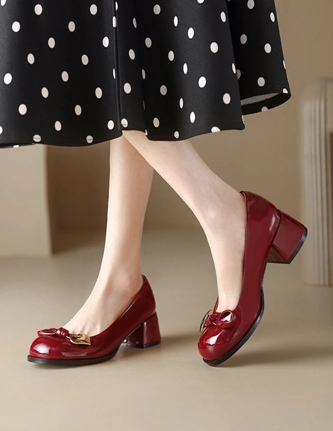 Shoes for Woman 2025 Women's Summer Footwear Round Toe Cute with Medium Heels Loafers Kawaii Trend on Sale Lastest Beau Today