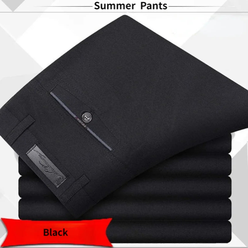 High Quality Men's Suit Pants Classic Summer Spring Pants High Waist Autumn Trousers Business Casual Pant Dropshipping Gozbkf