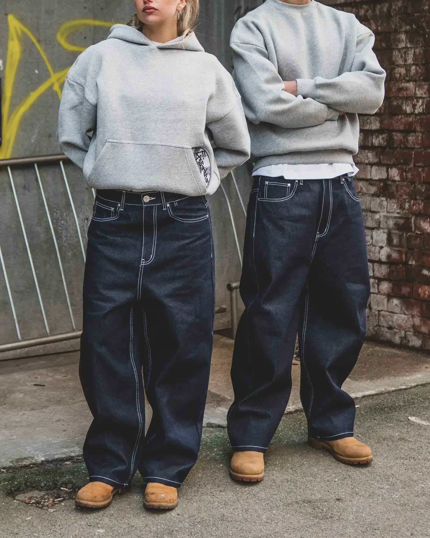 Vintage Black Denim Jeans Trendy Disc Embroidery Men And Women Wide Leg Pants Hip Hop Harajuku Streetwear Casual Baggy Jeans
