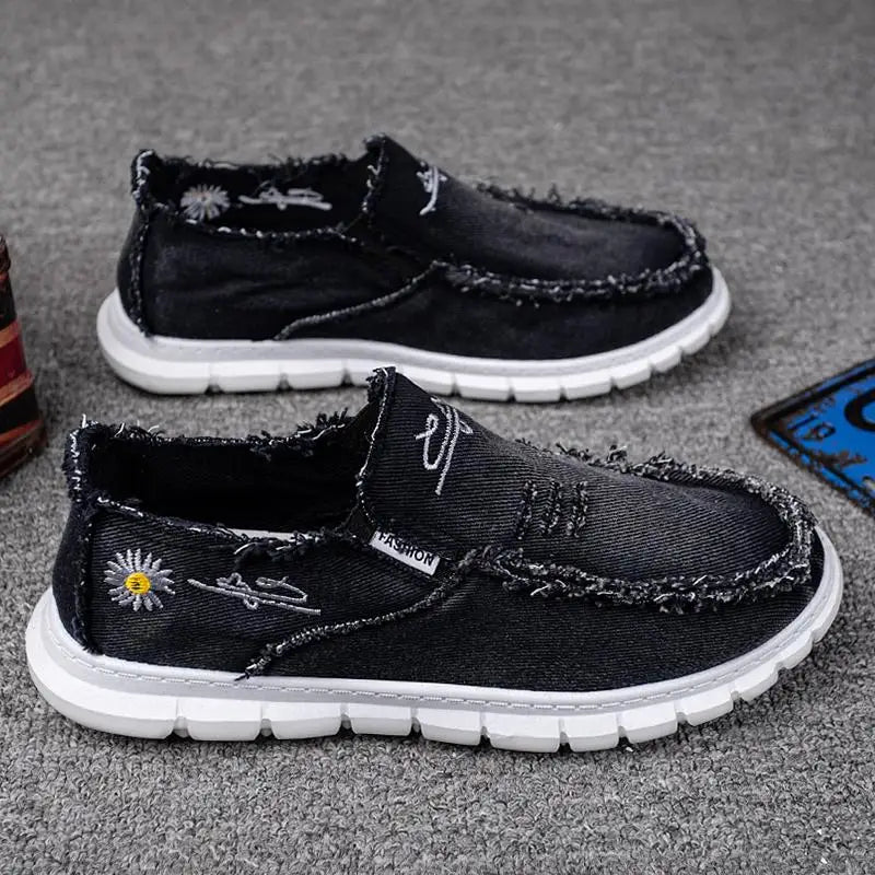 Women's casual shoes, spring and autumn fashionable embroidered women's shoes, light and soft,  flat shoes with free shipping