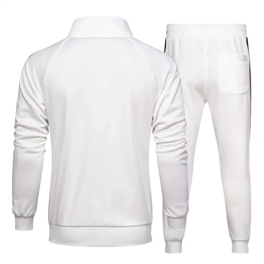 2026 Tracksuits Running Sets Men's Sportswear Autumn Winter 2 Pieces Sweatshirt+Pants Brand Blue Jogging Clothes Sports Suit