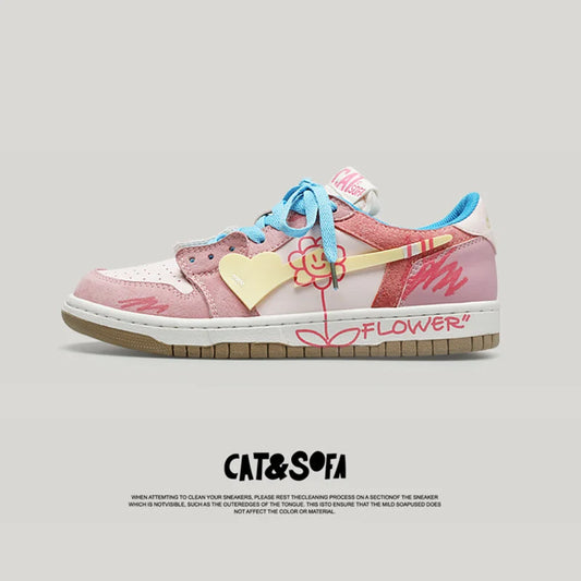 Women Shoes Men Fashion Hip-hop Punk Graffiti Skateboard Shoes Breathable Sneakers Couples Students Outdoor Sports Casual Shoes