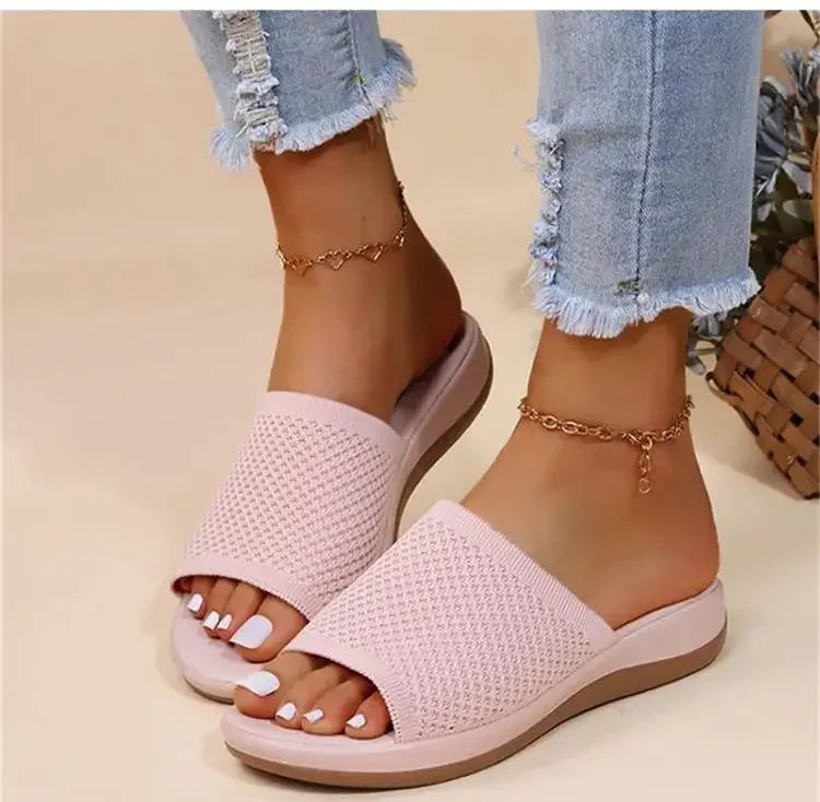 Woman Sandals Shoes Summer Party Women's Sandals Outdoor Women's Shoes Soft Sandals Ladies Slip On Slipper Female Footwear