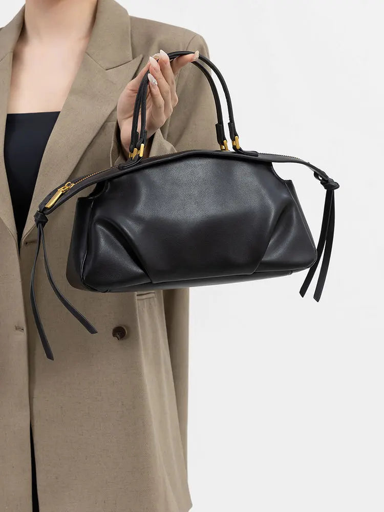 New Women's Bags, Fashionable and Simple Handbags, Niche High-End Shoulder Bags, Versatile Casual Bags for Commuting, Large-Capacity Tote Bags, Soft Leather Crossbody Bags
